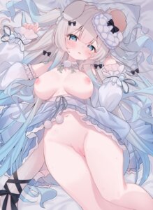 Rating: Explicit Score: 61 Tags: animal_ears breasts first_stage_production leafpie_zaurus nilim_snowmelt nipples no_bra nopan pajama photoshop pussy skirt_lift tail uncensored wet User: Anonymous
