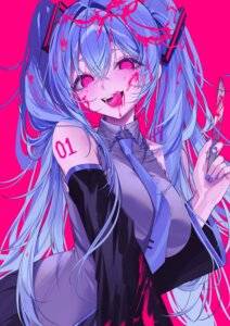 blood ggatip hatsune_miku tattoo vocaloid weapon