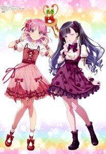 Rating: Safe Score: 15 Tags: akagi_yuina dress heels horii_kumi maebashi_witches niisato_azu skirt_lift User: drop