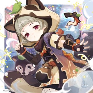 animal_ears armor fishnets genshin_impact japanese_clothes ninja sayu_(genshin_impact) tagme tail