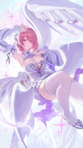 Rating: Questionable Score: 12 Tags: bacon_quiche heels no_bra pointy_ears remielle_dan thighhighs wings zenless_zone_zero User: VigorousMMM