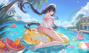 Rating: Questionable Score: 71 Tags: bandaid bikini chisa kizuna see_through skirt_lift swimsuits tattoo thong wet wuthering_waves User: Arsy