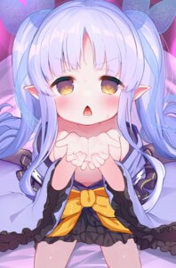 hikawa_kyouka loli lolita_fashion no_bra open_shirt pointy_ears princess_connect! princess_connect!_re:dive wa_lolita yinpa_(wanone500511)