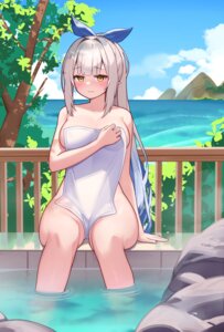 chaperina_philosys naked onsen pointy_ears tagme towel wet