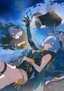 ashima asian_clothes garter horns lucia_elowen pointy_ears zenless_zone_zero