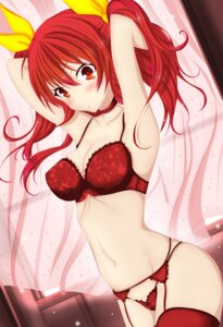 Rating: Questionable Score: 34 Tags: bra chacon789 cleavage erect_nipples garter_belt pantsu rakudai_kishi_no_cavalry stella_vermillion stockings thighhighs watermark User: mash