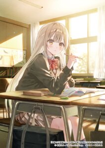 hanekoto otonari_no_tenshi-sama_ni_itsunomanika_dame_ningen_ni_sareteita_ken seifuku shiina_mahiru sweater