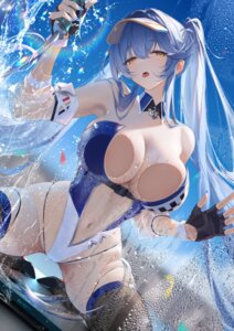 Rating: Questionable Score: 32 Tags: azur_lane essex_(azur_lane) huang_(pixiv3580877) leotard no_bra see_through thighhighs wet User: VigorousMMM