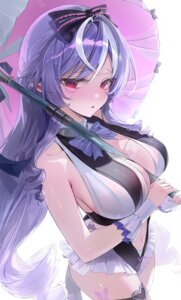 garter pibag pointy_ears see_through swimsuits tattoo umbrella vivian_banshee zenless_zone_zero