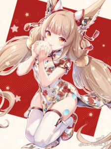 Rating: Safe Score: 4 Tags: animal_ears chinadress niyah thighhighs ui_frara xenoblade_(series) xenoblade_2 User: himeno_nanako