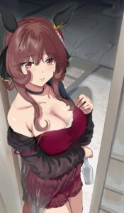 animal_ears gentildonna_(umamusume) hews lingerie see_through sketch uma_musume_pretty_derby