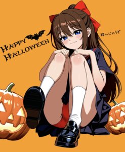 halloween love_live!_(series) love_live!_nijigasaki_gakuen_school_idol_doukoukai ousaka_shizuku pantsu seifuku skirt_lift zaofeng