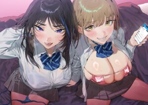 Rating: Questionable Score: 26 Tags: bra erect_nipples iku_(ikuchan_kaoru) open_shirt pantsu panty_pull see_through seifuku string_panties wet wet_clothes User: kiyoe
