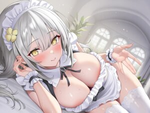 areola maid no_bra re:shimashima tegurayuki thighhighs wet
