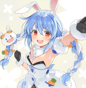 Rating: Questionable Score: 17 Tags: animal_ears bunny_ears bunny_girl hololive no_bra tail usada_pekora yuuki_hagure User: x52013