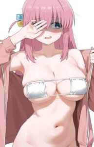 bikini_top bocchi_the_rock! gotou_hitori gym_uniform open_shirt shenqi_xiaohuang swimsuits undressing