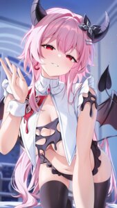 Rating: Questionable Score: 55 Tags: aida_noa devil evernight honkai:_star_rail horns march_7th no_bra nopan tail thighhighs wings User: Arsy