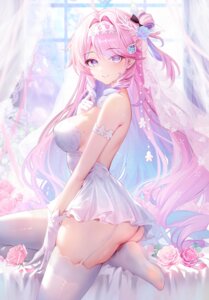 Rating: Questionable Score: 59 Tags: akusamu denia dress no_bra pantsu see_through skirt_lift stockings thighhighs thong wedding_dress wuthering_waves User: Arsy