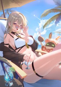 Rating: Questionable Score: 40 Tags: bikini evelyn_chevalier garter hyeon_sungshin megane open_shirt see_through swimsuits wet zenless_zone_zero User: VigorousMMM