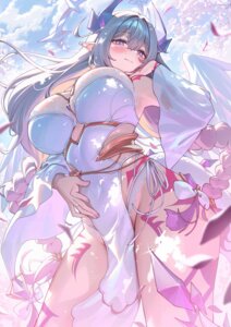 Rating: Questionable Score: 51 Tags: dress horns no_bra pantsu pointy_ears project_qt string_panties tail tattoo wings yampa User: Anonymous
