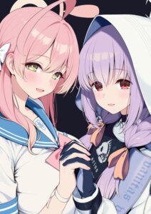 Rating: Safe Score: 33 Tags: blue_archive hakari_atsuko halo lunch seifuku urawa_hanako yuri User: lacepanties