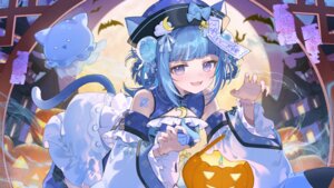 Rating: Safe Score: 6 Tags: animal_ears asian_clothes bandaid halloween indie_virtual_youtuber kurageu_roa nekomimi shiohana tail wallpaper User: tagme