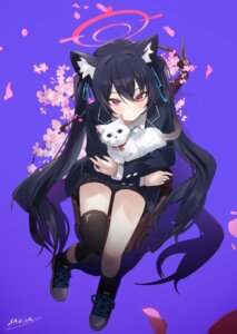 Rating: Safe Score: 22 Tags: animal_ears blue_archive halo kuromi_serika neko nekomimi seifuku xiao_sa_(hayatekkk) User: charunetra
