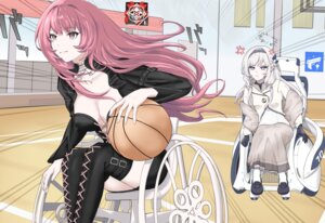 Rating: Questionable Score: 17 Tags: 3_iq_tuna akeboshi_himari arknights basketball blue_archive crossover dress garter halo lemuen_(arknights) no_bra pointy_ears thighhighs uniform User: Genex