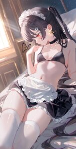 bikini_top maid otonoha_moe swimsuits thighhighs