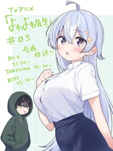 Rating: Safe Score: 15 Tags: dress_shirt fukuchi_kamio hiwamura_hiyori yowayowa_sensei yukishita_yuuki User: VigorousMMM