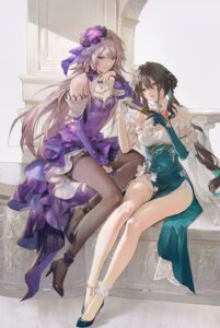 Rating: Safe Score: 36 Tags: ateli_er chinadress dress garter heels herta honkai:_star_rail no_bra pantyhose ruan_mei User: Hieudeptrai3006