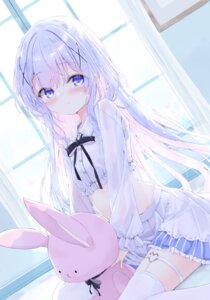 fairy_eye garter gochuumon_wa_usagi_desu_ka? kafuu_chino see_through stockings thighhighs