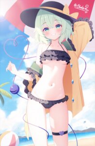 Rating: Questionable Score: 55 Tags: bikini cameltoe garter komeiji_koishi loli ohako_miyu open_shirt swimsuits touhou underboob User: KenB