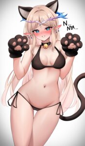 animal_ears bikini bkkh cameltoe cartethyia nekomimi pointy_ears swimsuits tail wuthering_waves