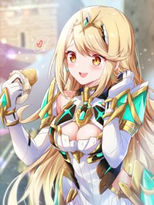cleavage dress hikari_(xenoblade_2) ui_frara xenoblade_(series) xenoblade_2
