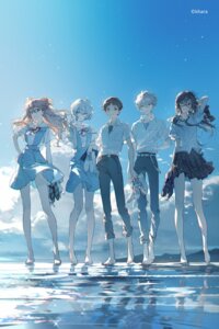 Rating: Safe Score: 21 Tags: ayanami_rei ikari_shinji makinami_mari_illustrious megane nagisa_kaworu neon_genesis_evangelion rella seifuku skirt_lift souryuu_asuka_langley User: saemonnokami