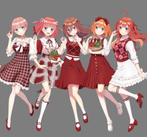 5-toubun_no_hanayome nakano_ichika nakano_itsuki nakano_miku nakano_nino nakano_yotsuba tagme