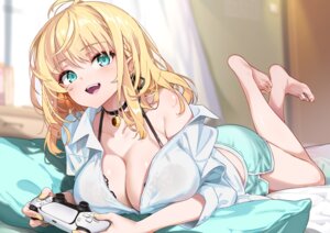 Rating: Questionable Score: 57 Tags: bra dress_shirt hong lingerie open_shirt see_through User: Anonymous