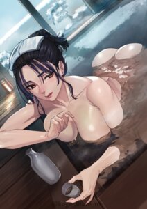 bathing kagematsuri naked onsen sake wet