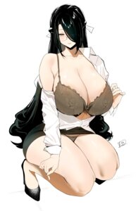Rating: Questionable Score: 35 Tags: azuma_fubuki bra dress_shirt heels mato_seihei_no_slave megane open_shirt pantsu porroll skirt_lift User: VigorousMMM