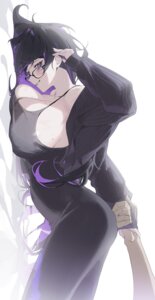 dress g5_(g5_gugu) goddess_of_victory:_nikke label megane no_bra wet