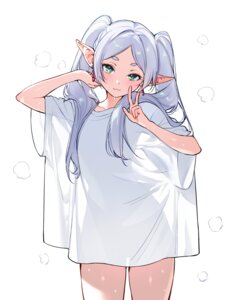 Rating: Questionable Score: 72 Tags: elf frieren pointy_ears qiandaiyiyu see_through sousou_no_frieren wet User: lacepanties