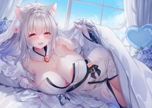 Rating: Questionable Score: 47 Tags: animal_ears areola japanese_clothes nanoda002_(saber427) nekomimi no_bra sheets User: Anonymous