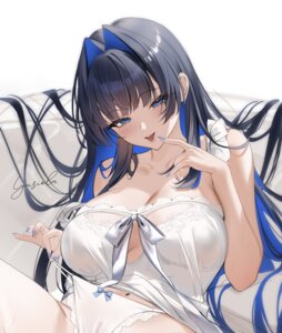 Rating: Questionable Score: 29 Tags: hololive hololive_english lingerie lyusiola ouro_kronii pantsu panty_pull see_through skirt_lift undressing User: KenB