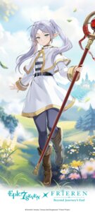 dress elf epic7 frieren pantyhose pointy_ears sousou_no_frieren tagme weapon