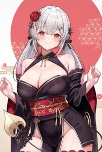 Rating: Questionable Score: 43 Tags: daysss honey_strap japanese_clothes nanashi_inc. no_bra nopan suou_patra tail thighhighs User: Arsy