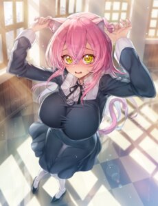 Rating: Questionable Score: 9 Tags: animal_ears dress erect_nipples hisasi nekomimi see_through tail User: himeno_nanako
