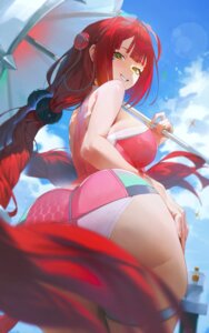 Rating: Questionable Score: 43 Tags: ass garter megane skirt_lift swimsuits tattoo ukinami_yuzuha umbrella yonesdraws zenless_zone_zero User: lacepanties