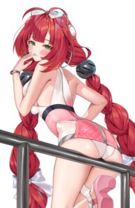 ass garter heels matrix16 megane see_through swimsuits tattoo ukinami_yuzuha zenless_zone_zero