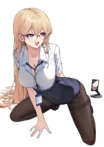 ddangbi megane no_bra pantyhose